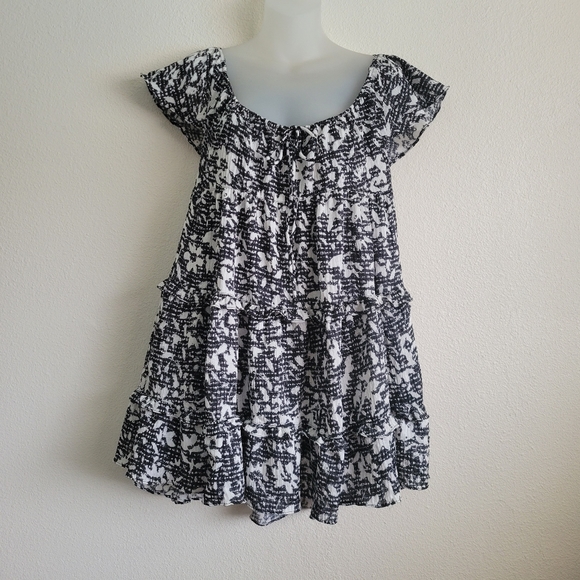 Urban Outfitters Bea Gingham Floral Mini Dress Size XS - Picture 2 of 13